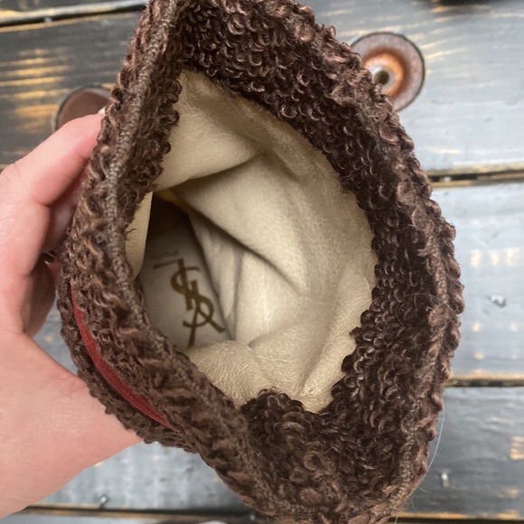 *VINTAGE* Yves Saint Laurent Brown Suede Boots - Picture 10 of 17